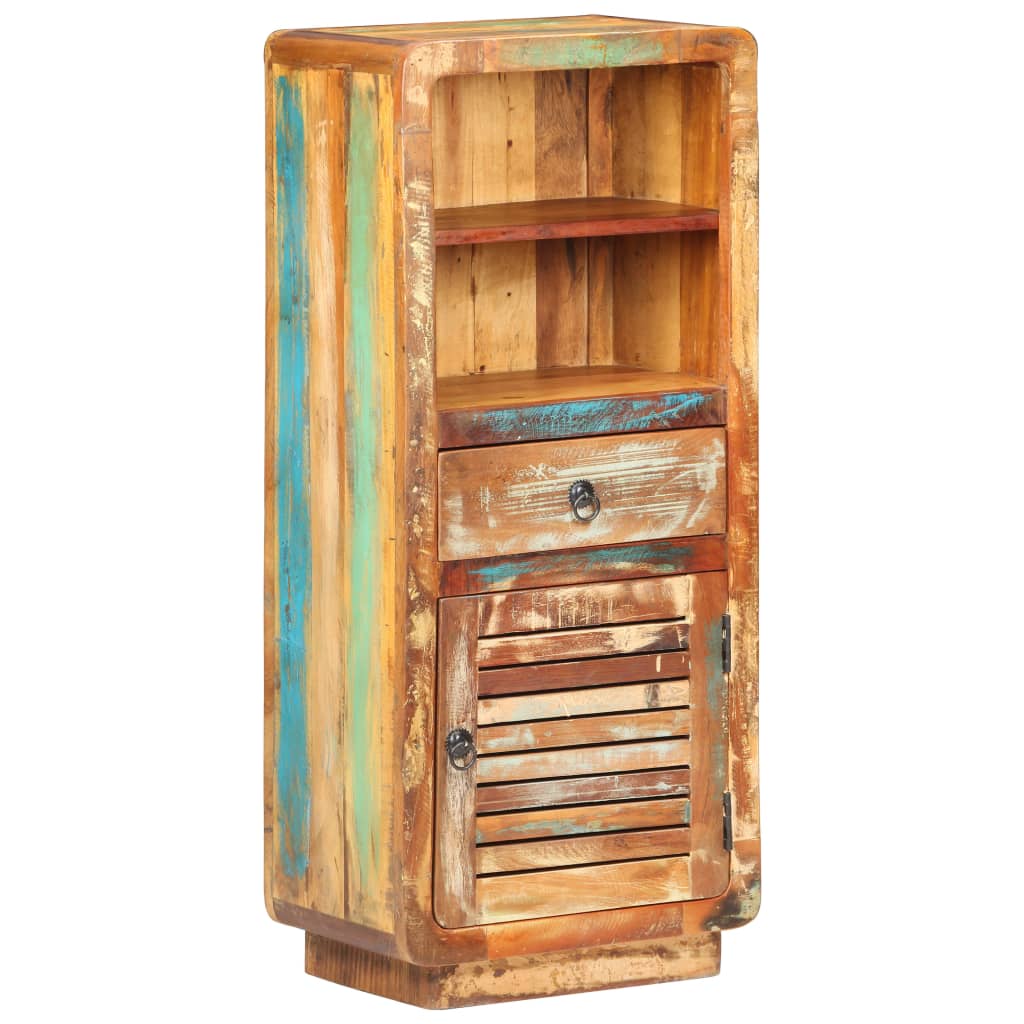 vidaXL Hoge kast 45x32x110 cm massief gerecycled hout - Aashly