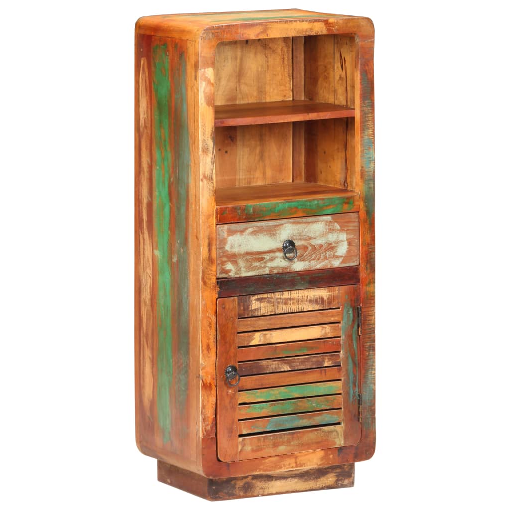 vidaXL Hoge kast 45x32x110 cm massief gerecycled hout - Aashly