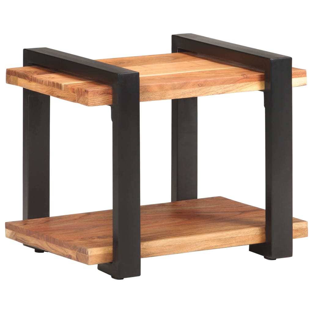 vidaXL Nachtkastje 50x40x40 cm massief acaciahout - Aashly