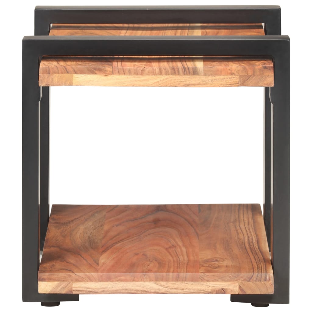 vidaXL Nachtkastje 50x40x40 cm massief acaciahout - Aashly