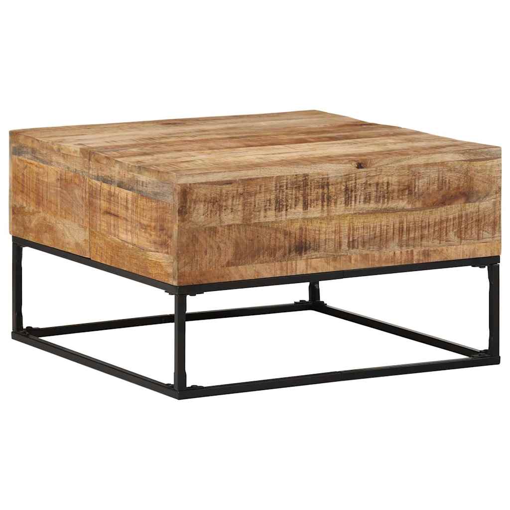 vidaXL Salontafel 68x68x41 cm ruw mangohout