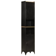 vidaXL Bathroom cabinet 40x27x180 cm iron and solid mango wood