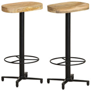 vidaXL Bar stools 2 pcs 76 cm solid mango wood