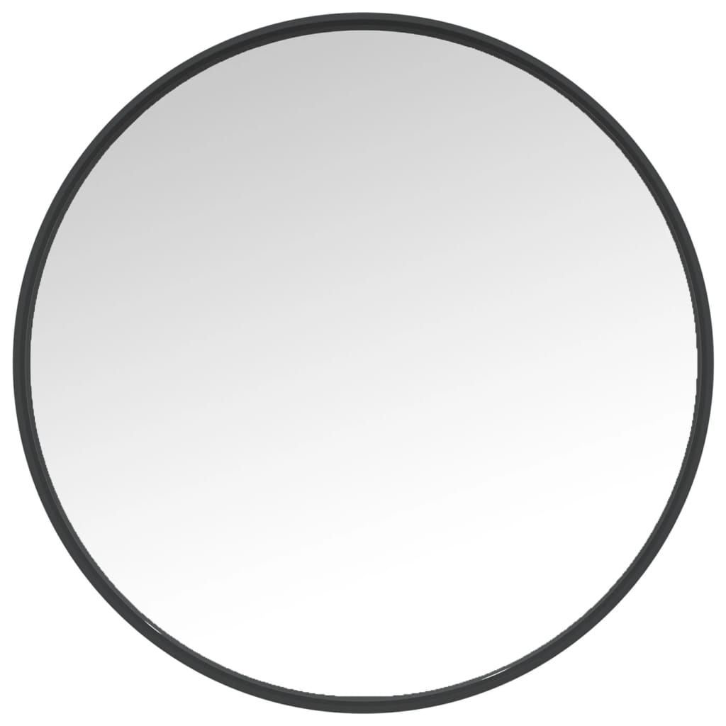 vidaXL Wandspiegel 50 cm zwart - Aashly