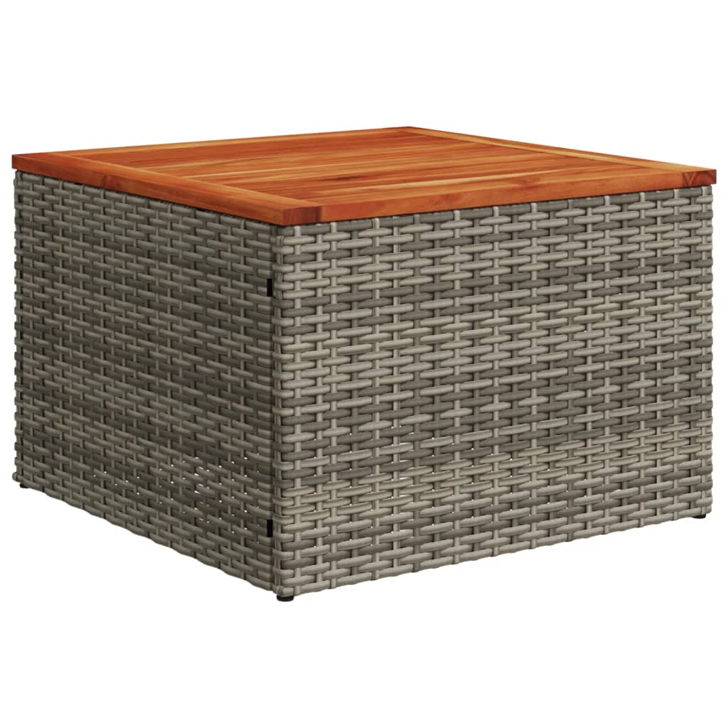 vidaXL 11-delige tuinbankset met kussens, zwart polyrotan