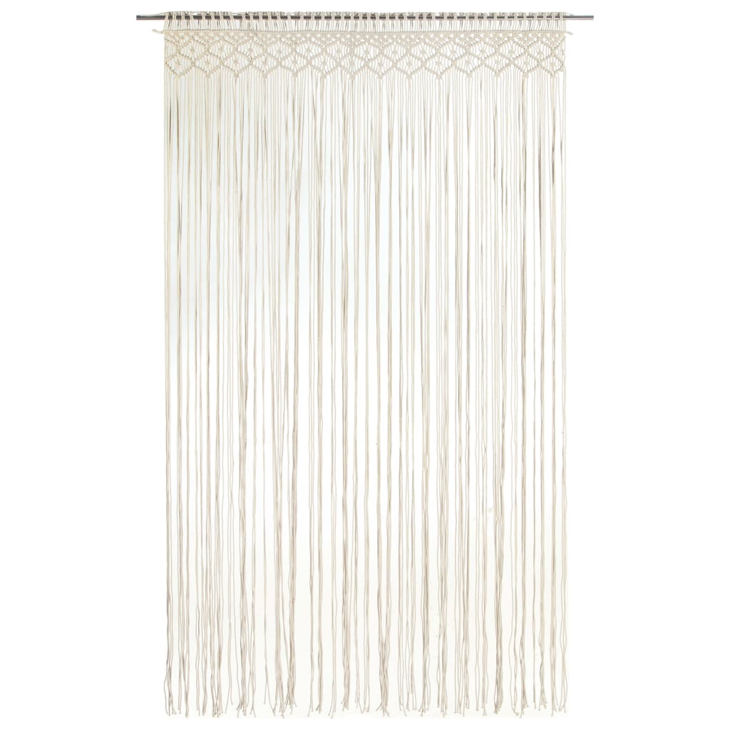 vidaXL Gordijn macramé 140x240 cm katoen - Aashly
