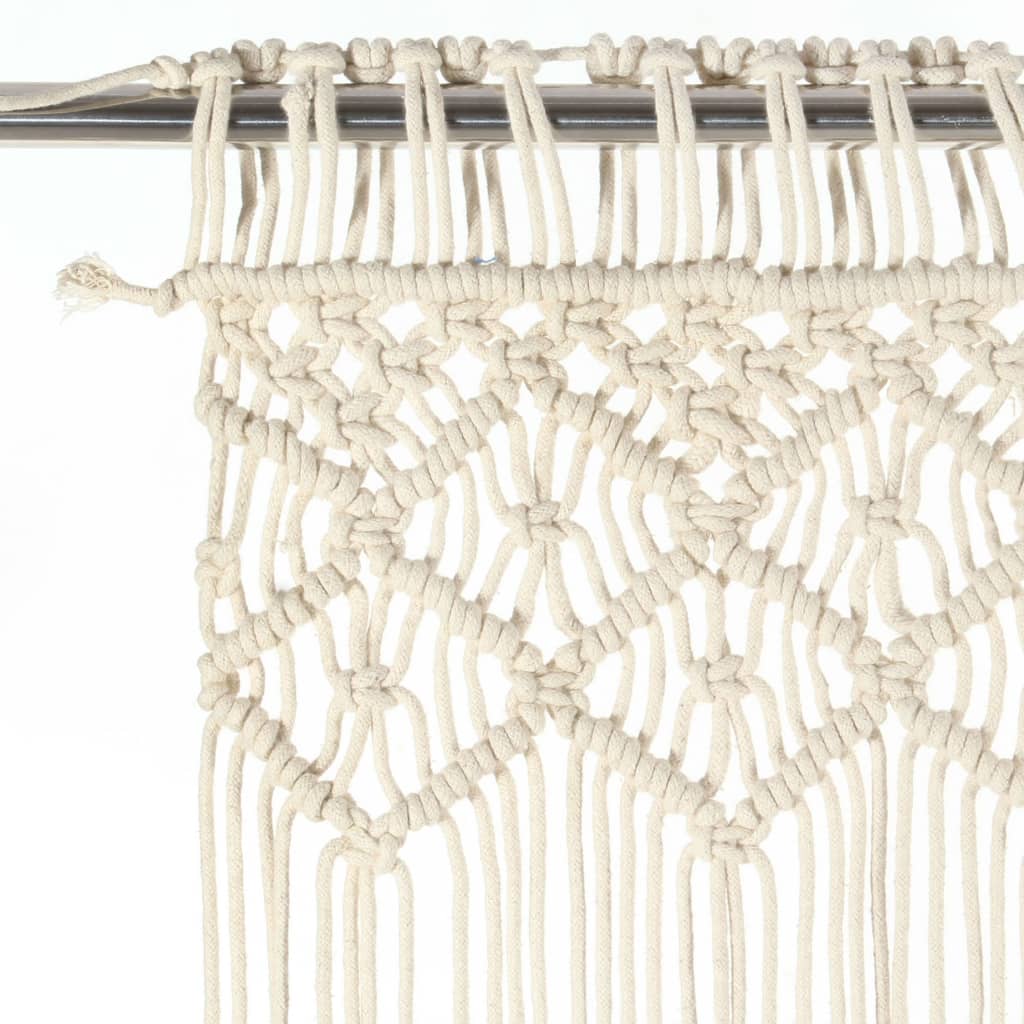 vidaXL Gordijn macramé 140x240 cm katoen - Aashly
