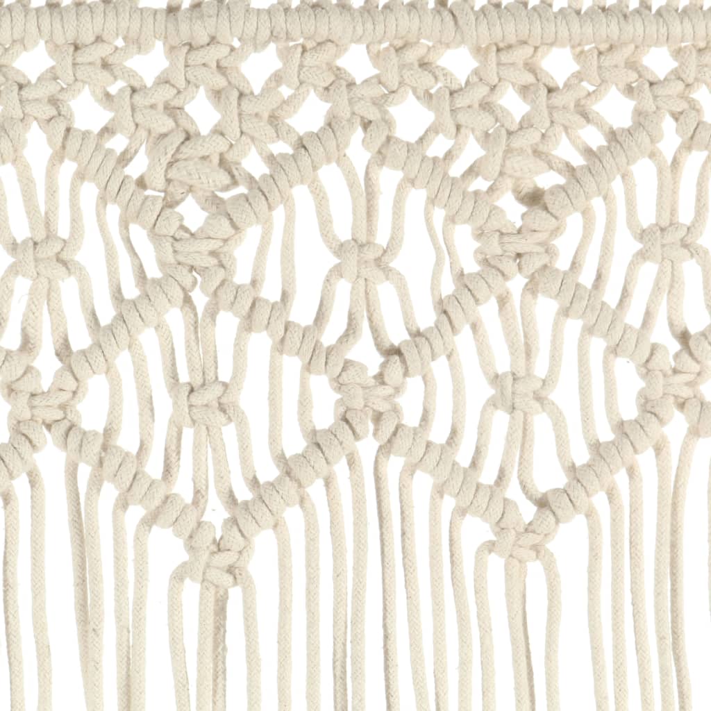 vidaXL Gordijn macramé 140x240 cm katoen - Aashly