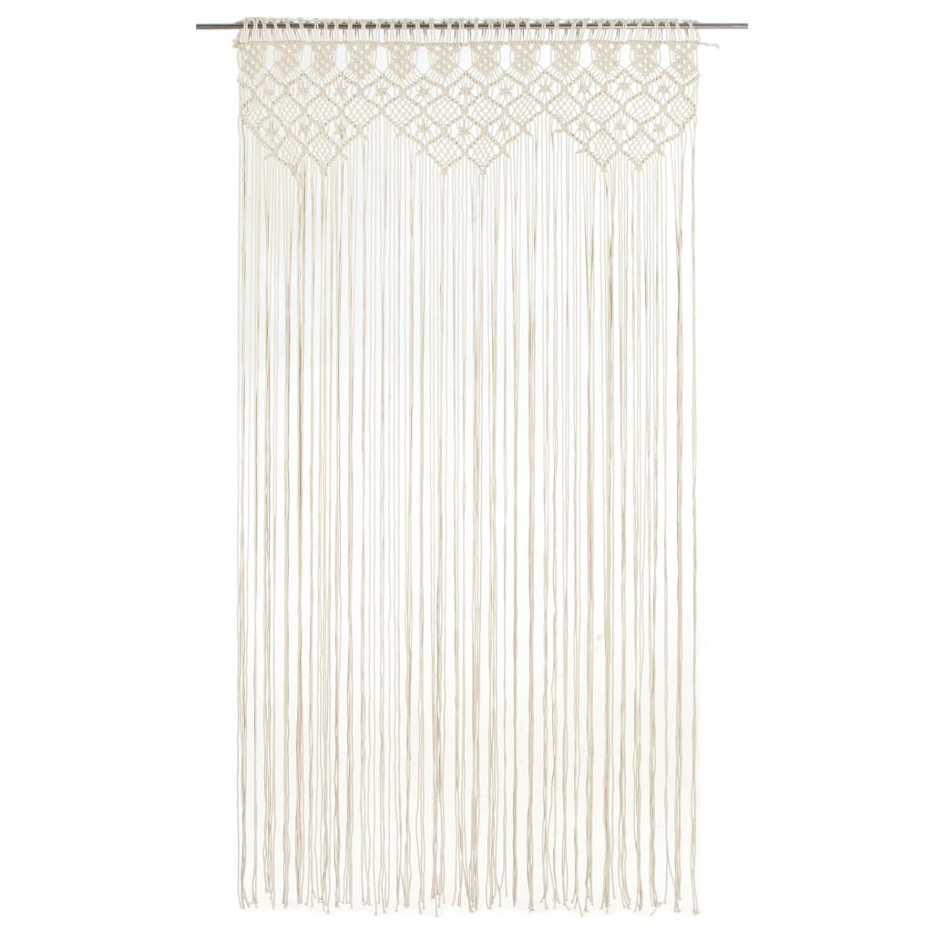 vidaXL Gordijn macramé 140x240 cm katoen - Aashly