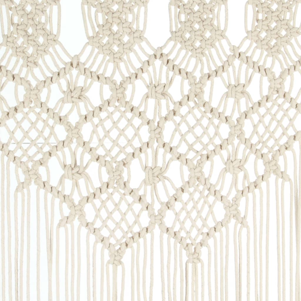 vidaXL Gordijn macramé 140x240 cm katoen - Aashly