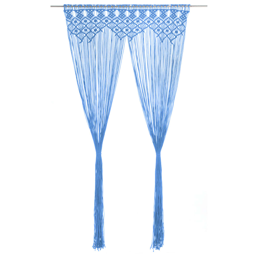 vidaXL Gordijn macramé 140x240 cm katoen - Aashly