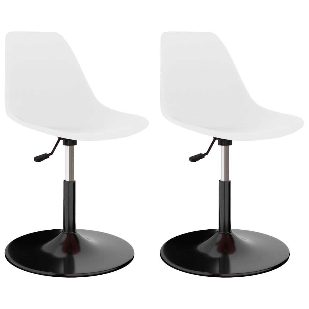 vidaXL Dining Chairs 2 pcs Swivel PP Blue