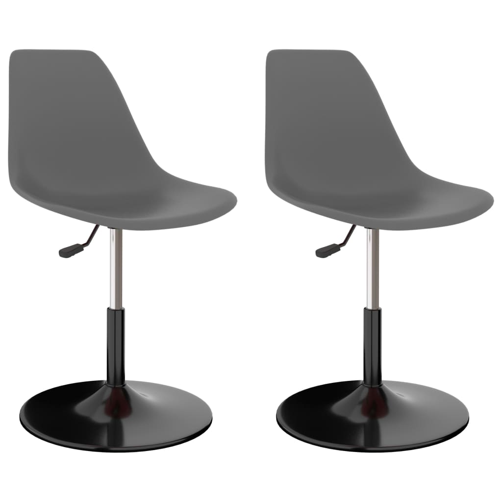 vidaXL Dining Chairs 2 pcs Swivel PP Blue