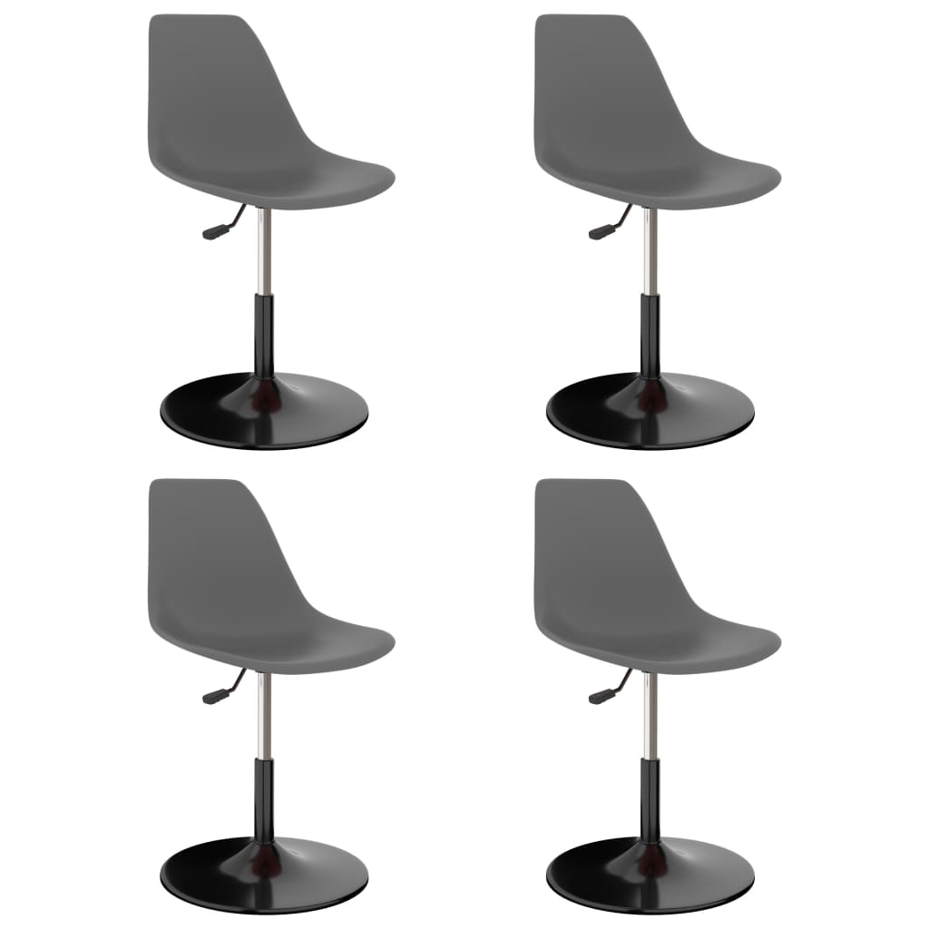 vidaXL Dining Chairs 2 pcs Swivel PP Blue