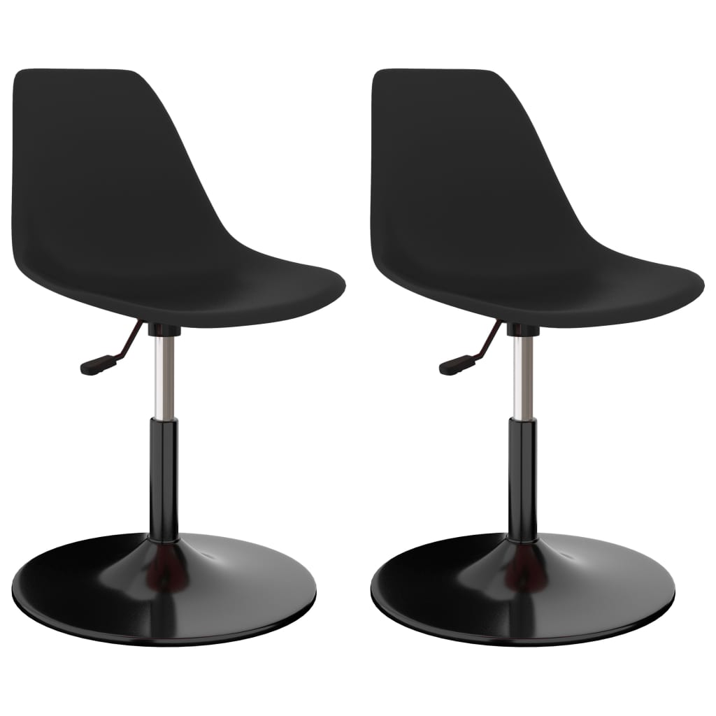 vidaXL Dining Chairs 2 pcs Swivel PP Blue
