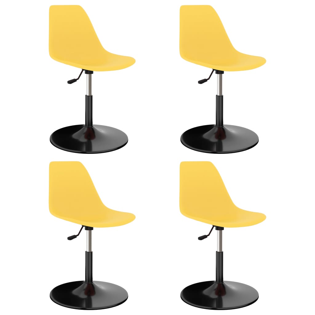 vidaXL Dining Chairs 2 pcs Swivel PP Blue