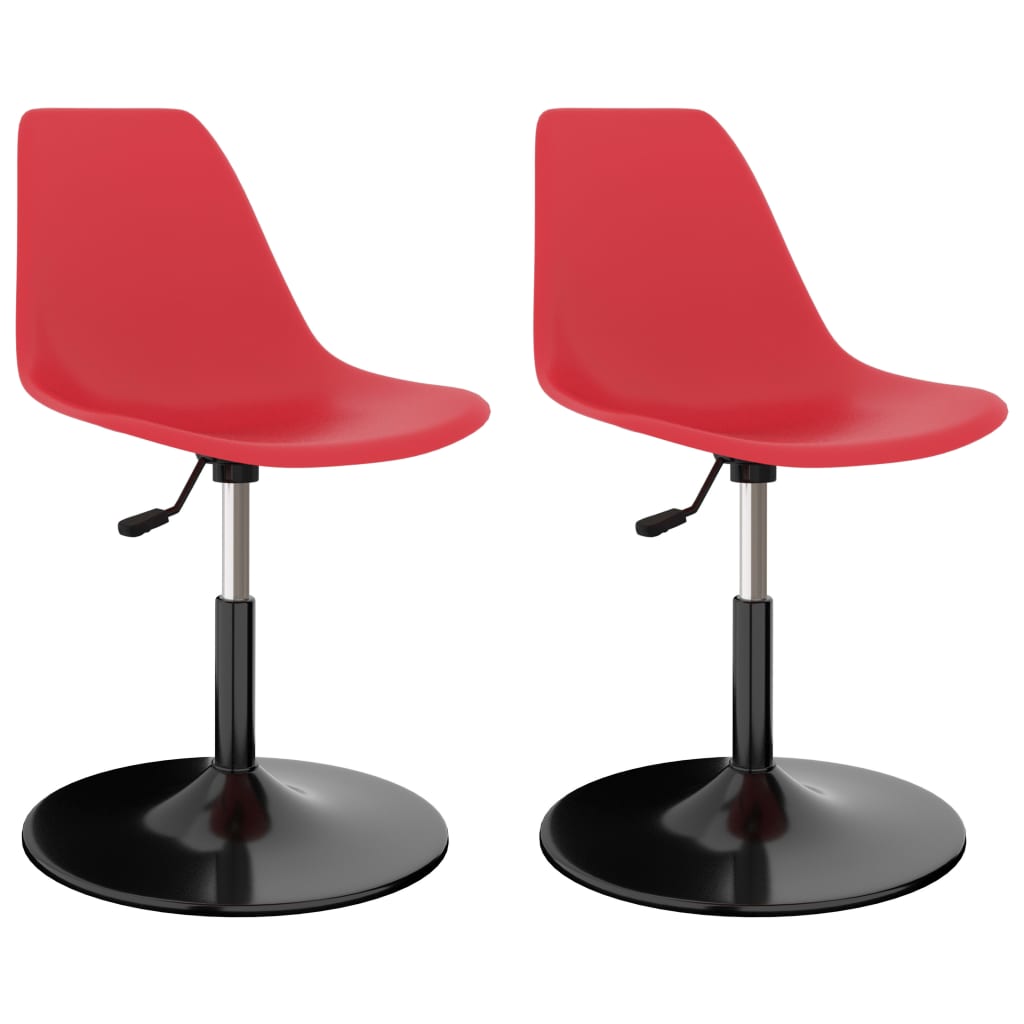 vidaXL Dining Chairs 2 pcs Swivel PP Blue
