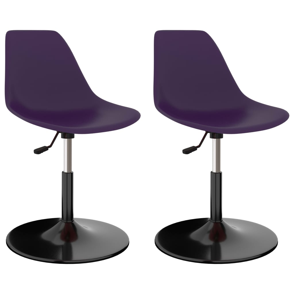 vidaXL Dining Chairs 2 pcs Swivel PP Blue