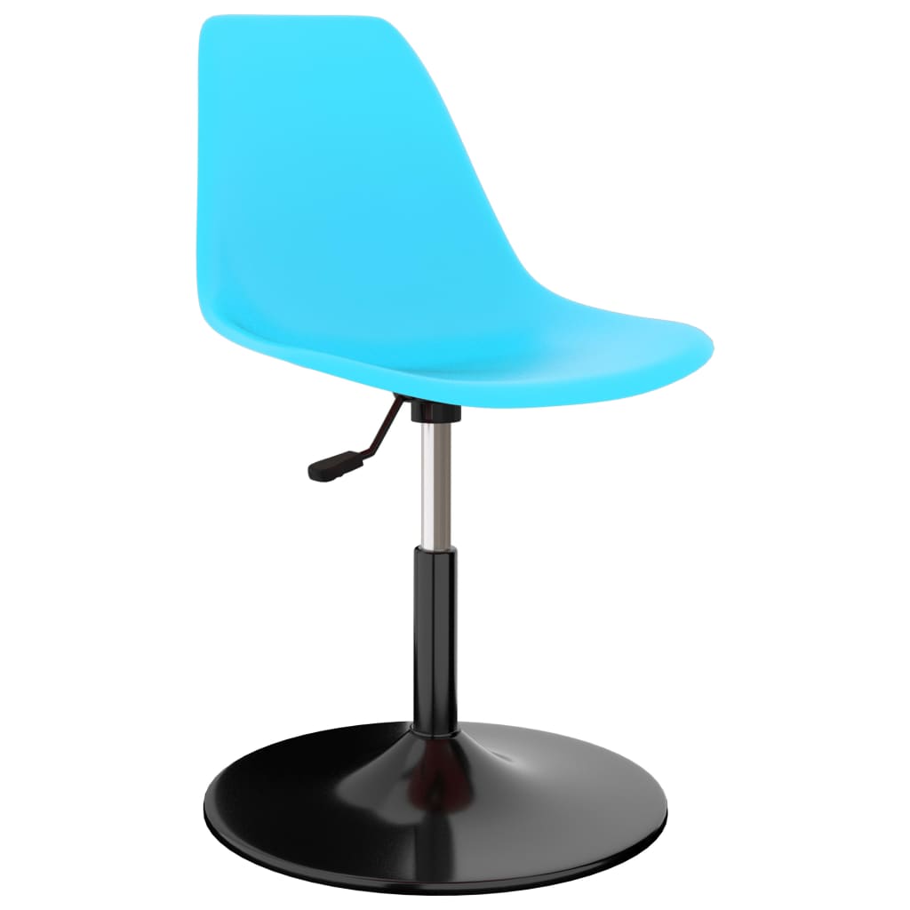 vidaXL Dining Chairs 2 pcs Swivel PP Blue