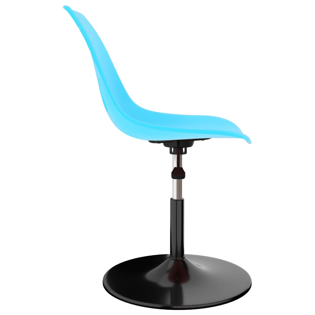 vidaXL Dining Chairs 2 pcs Swivel PP Blue