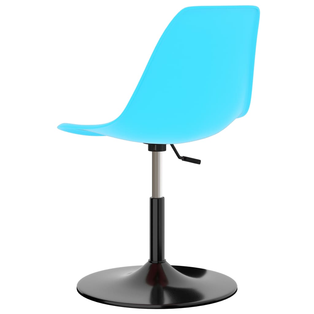 vidaXL Dining Chairs 2 pcs Swivel PP Blue
