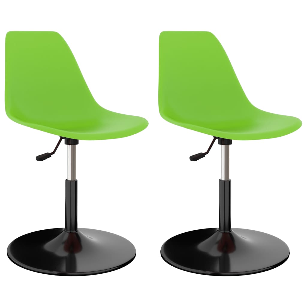 vidaXL Dining Chairs 2 pcs Swivel PP Blue