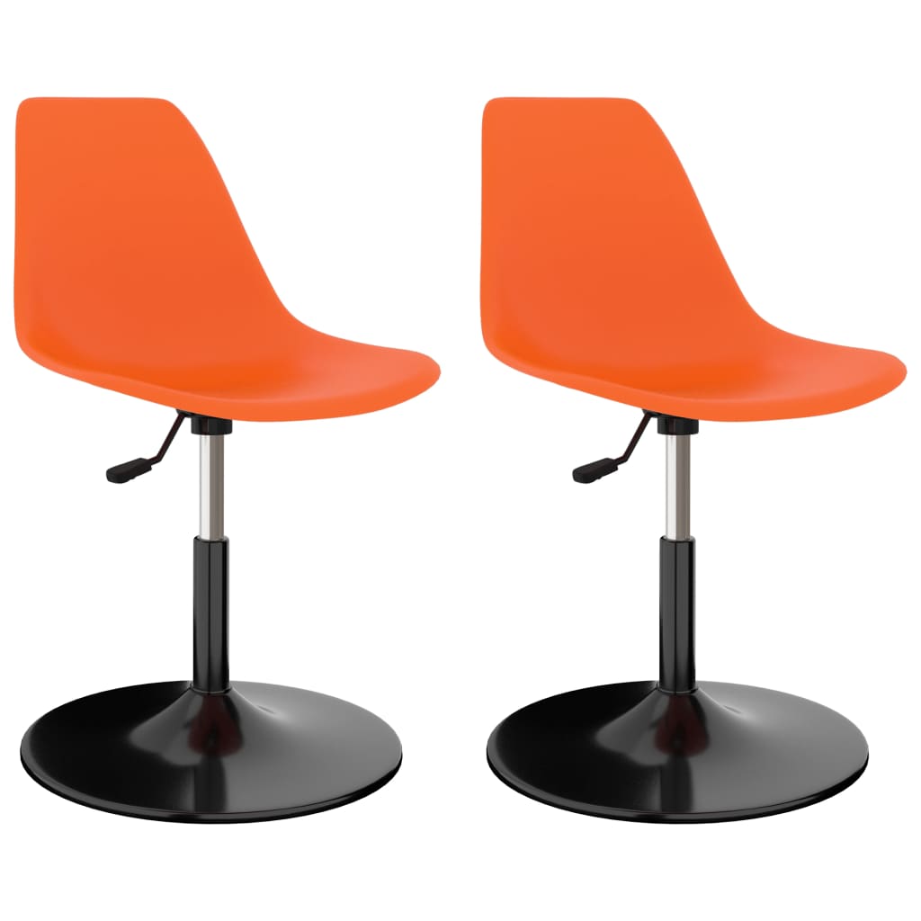 vidaXL Dining Chairs 2 pcs Swivel PP Blue
