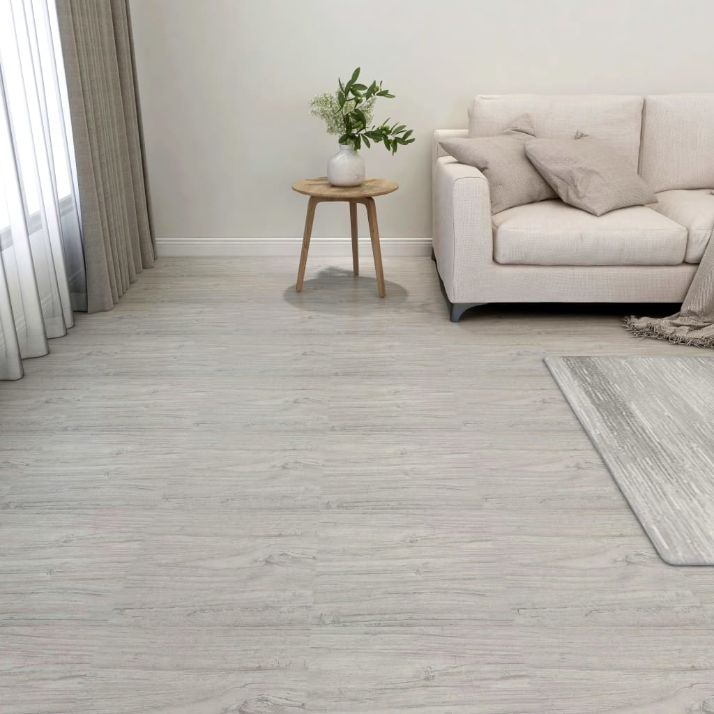 vidaXL Self-adhesive Floor Planks 5.11 m² PVC Monochrome Pattern