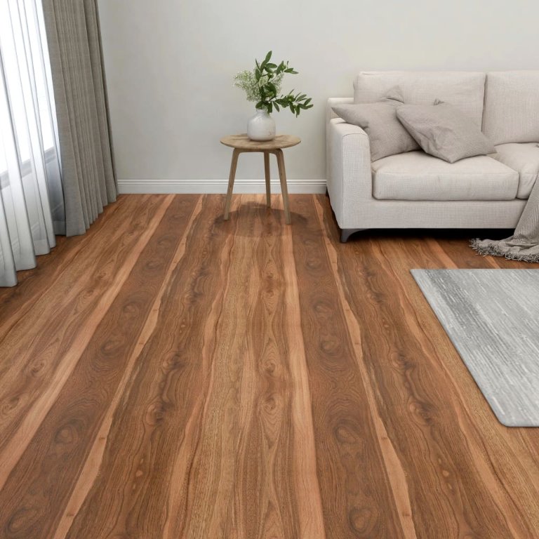vidaXL Self-adhesive Floor Planks 5.11 m² PVC Monochrome Pattern