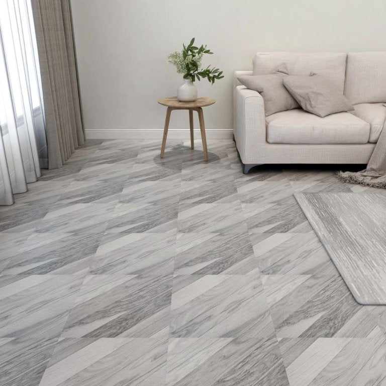 vidaXL Self-adhesive Floor Planks 5.11 m² PVC Monochrome Pattern