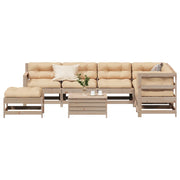 vidaXL 8-Piece Lounge Set with Cushions Solid Pinewood