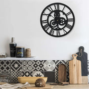 vidaXL Wandklok 30 cm acryl zwart - Aashly