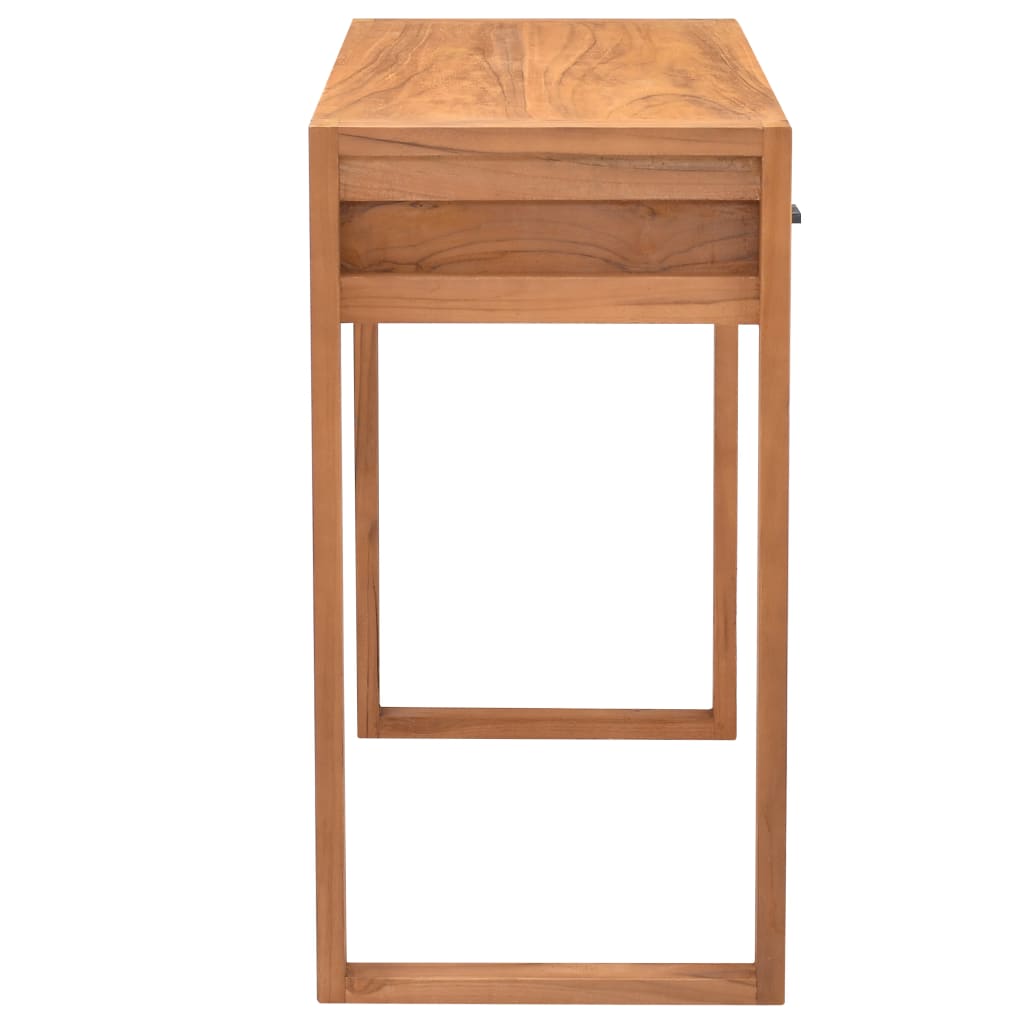 vidaXL Bureau met 2 lades 100x40x75 cm teakhout