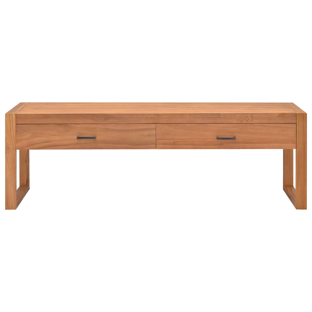 vidaXL Tv-meubel 140x40x45 cm teakhout - Aashly