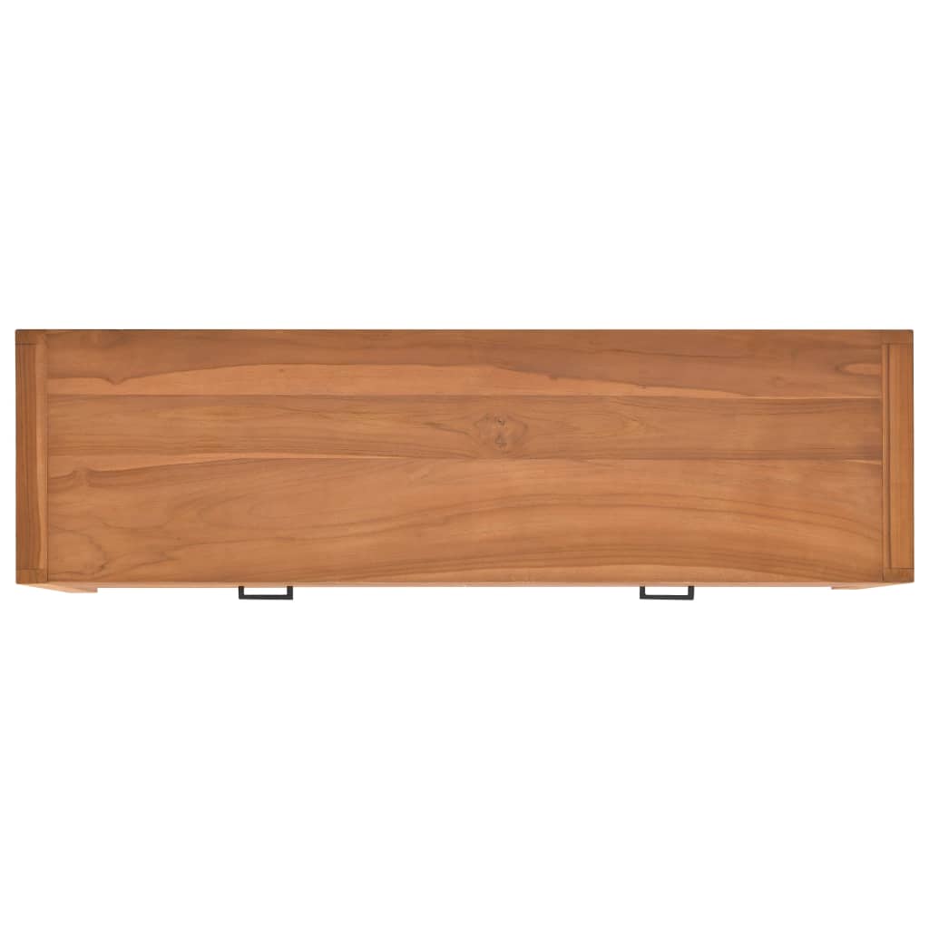vidaXL Tv-meubel 140x40x45 cm teakhout - Aashly