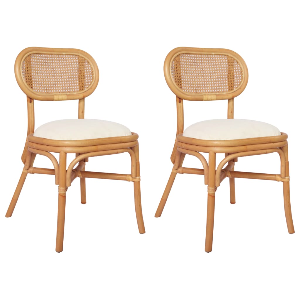 vidaXL Eetkamerstoelen 2 st linnen grijs - Aashly