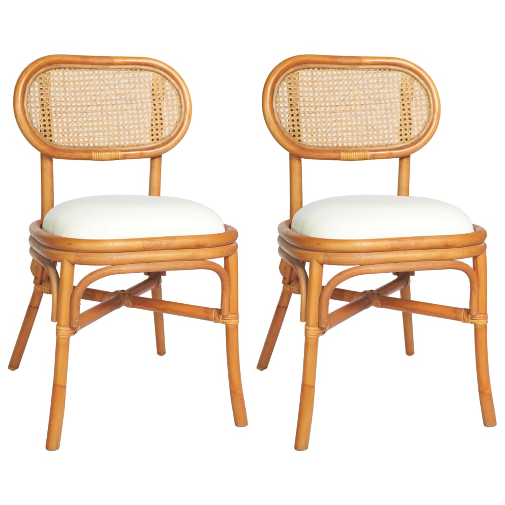 vidaXL Eetkamerstoelen 2 st linnen grijs - Aashly