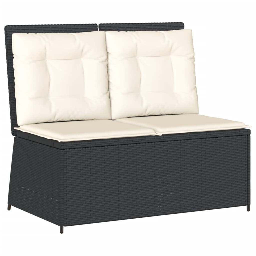 vidaXL 7-Piece Lounge Set with Cushions Poly Rattan Grey