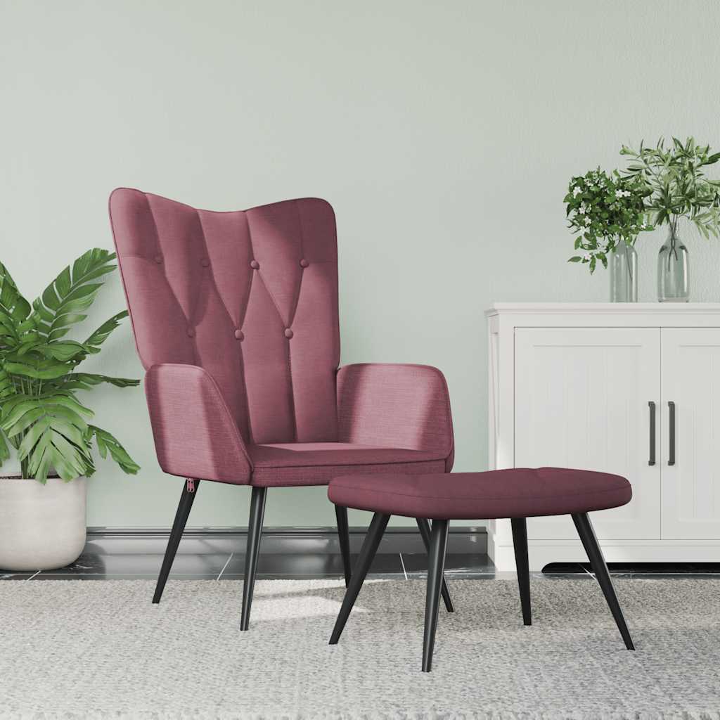 vidaXL Relaxstoel stof donkergrijs