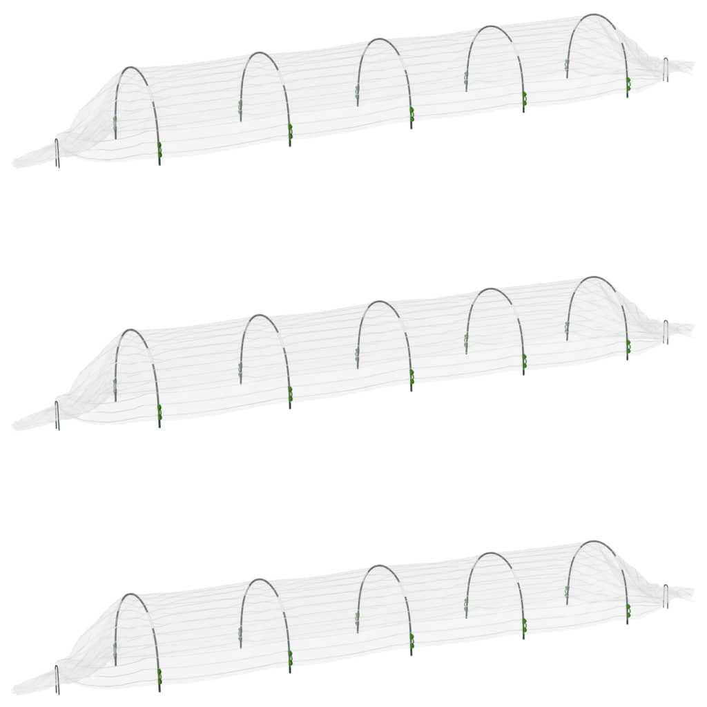 vidaXL Grow Tunnel 1.5x5 m Fiberglass and Polypropylene