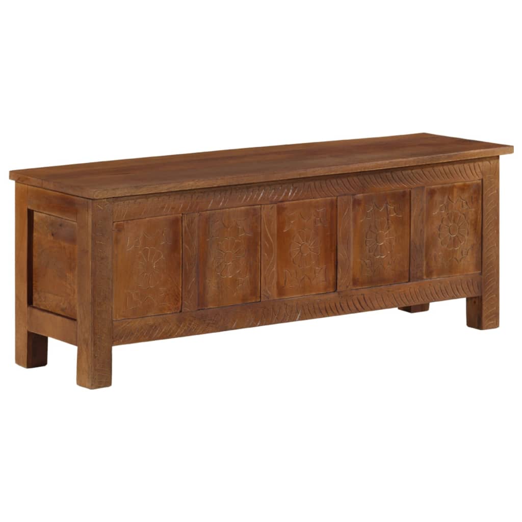 vidaXL Opbergkist 110x30x40 cm massief mangohout