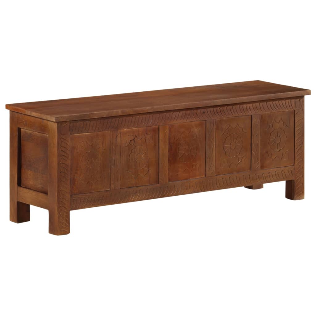 vidaXL Opbergkist 110x30x40 cm massief mangohout