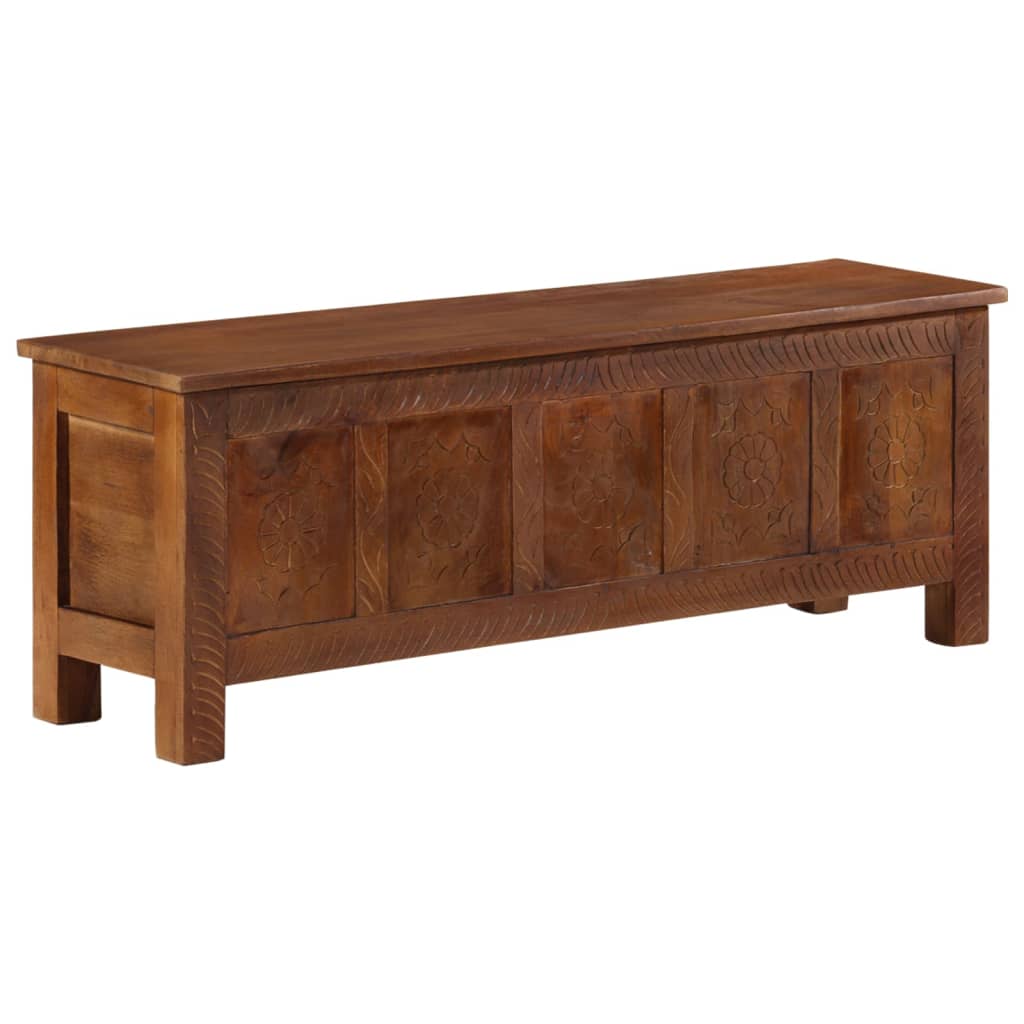 vidaXL Opbergkist 110x30x40 cm massief mangohout