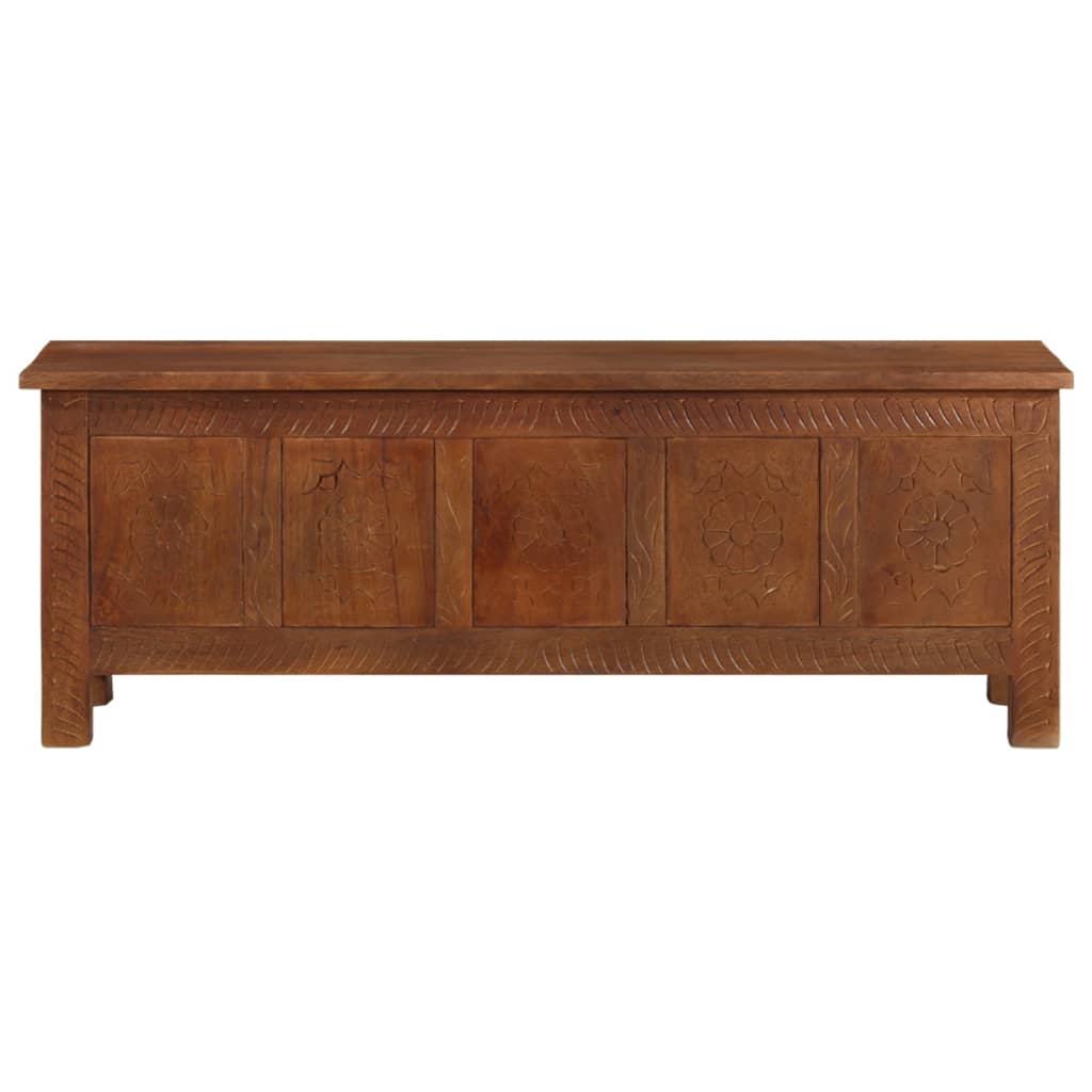 vidaXL Opbergkist 110x30x40 cm massief mangohout