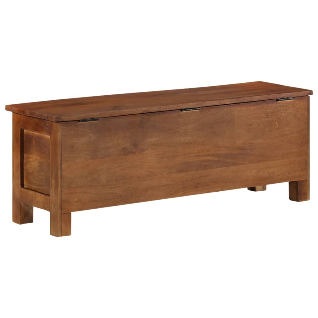 vidaXL Opbergkist 110x30x40 cm massief mangohout