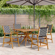 vidaXL 5-Piece Dining Set Solid Acacia Wood