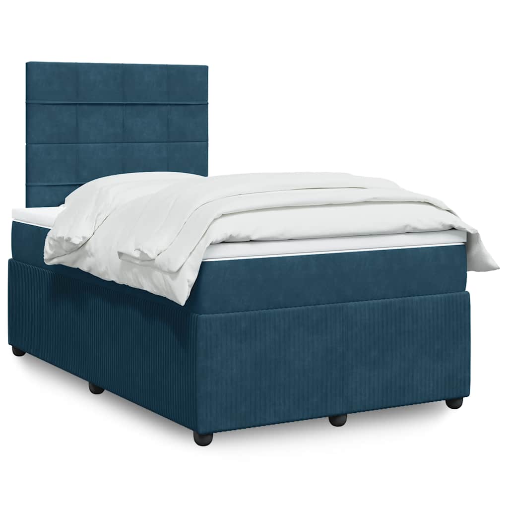 vidaXL Boxspring met matras fluweel donkergrijs 80x200 cm