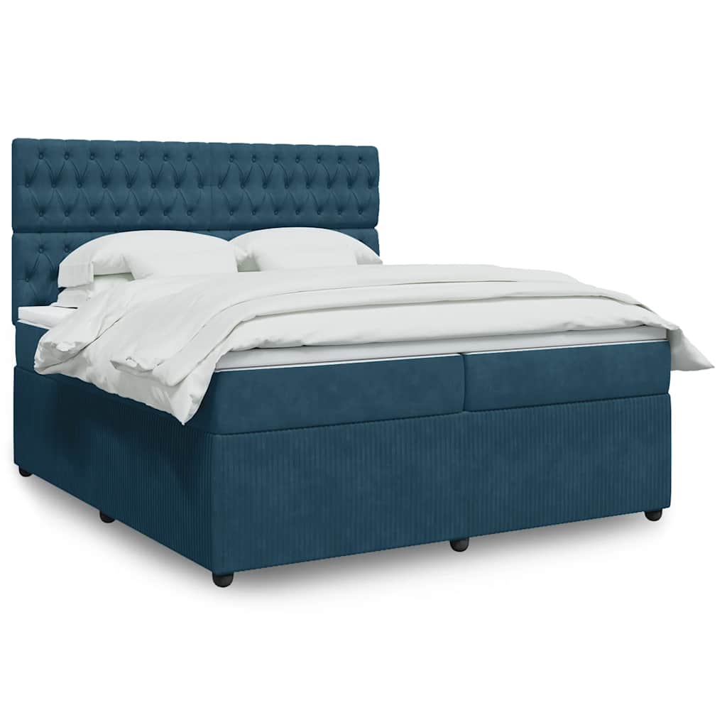 vidaXL Boxspring met matras fluweel donkergrijs 80x200 cm