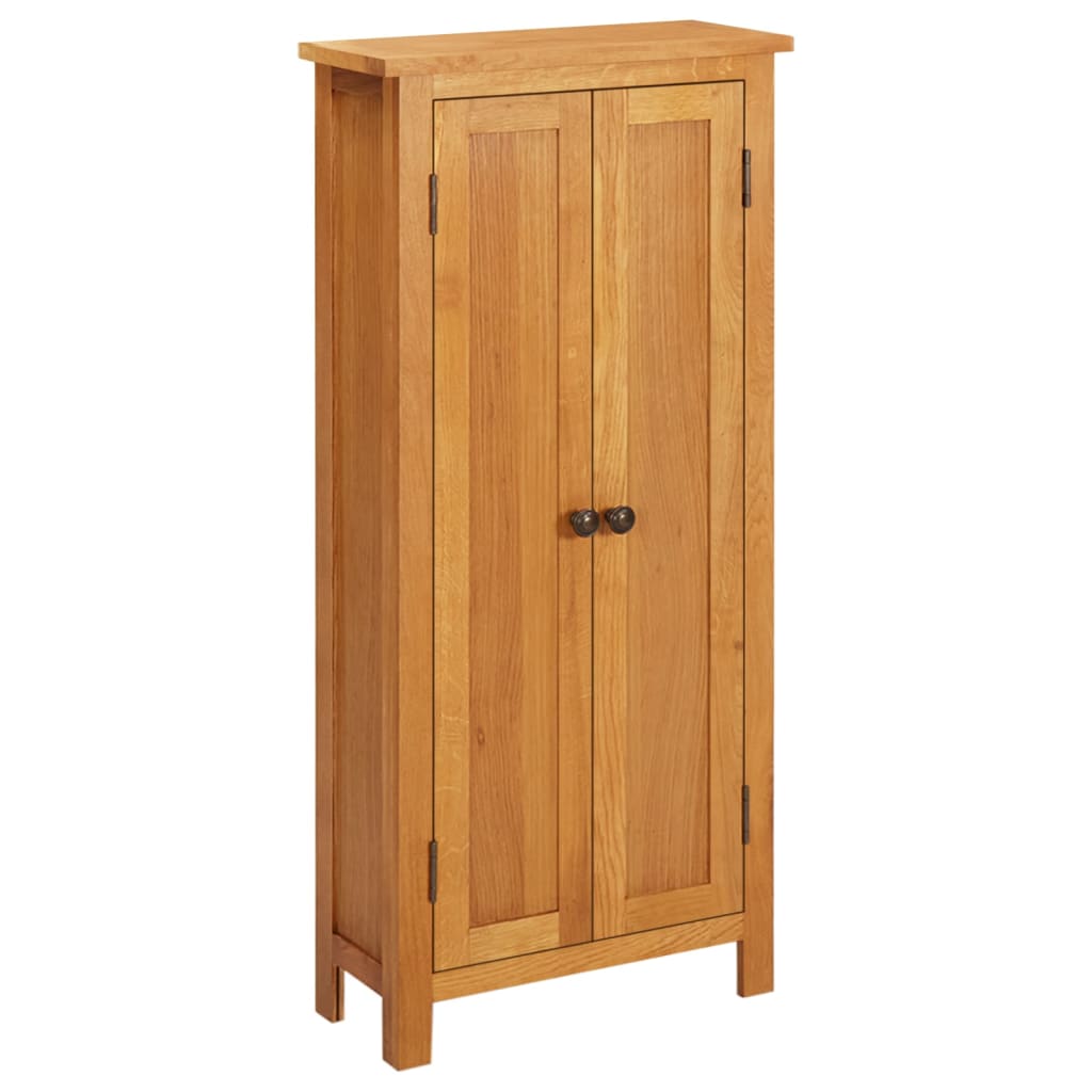 vidaXL Opbergkast 50x22x110 cm massief eikenhout