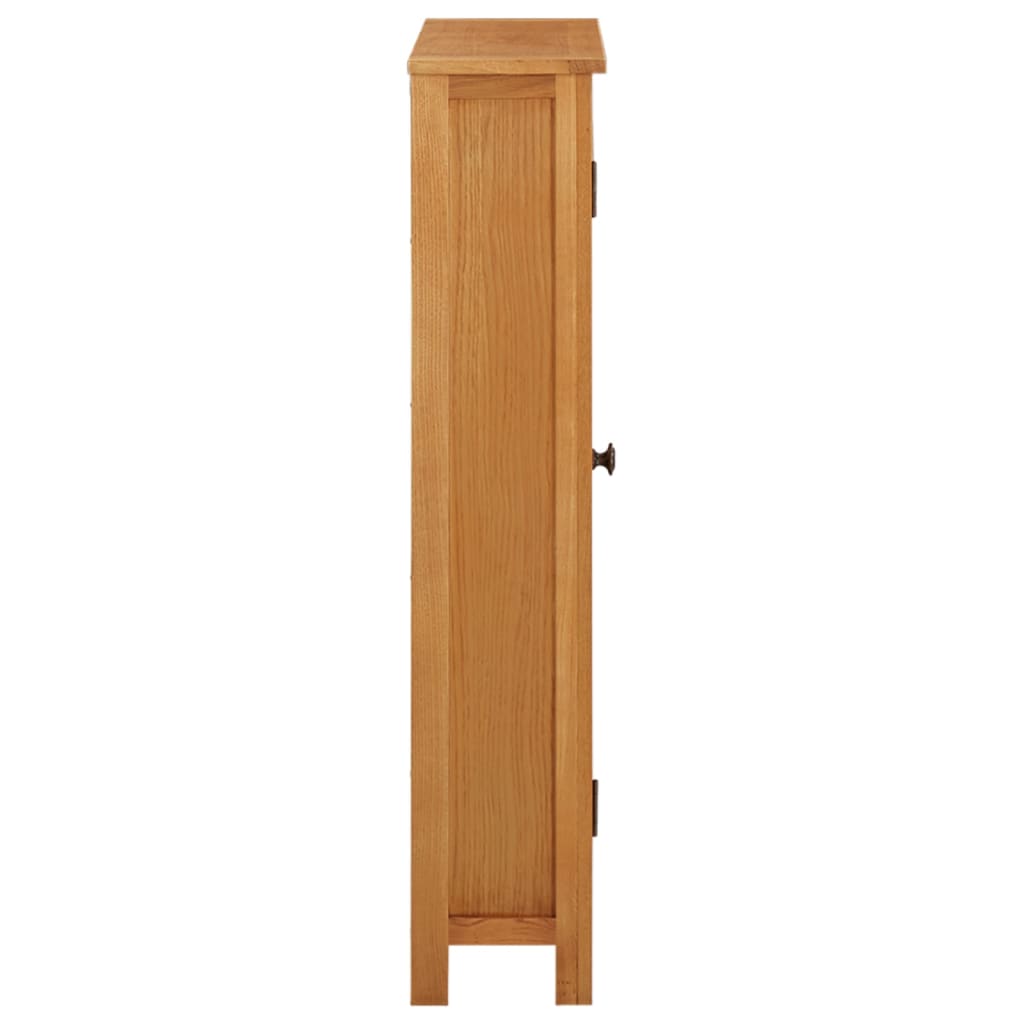 vidaXL Opbergkast 50x22x110 cm massief eikenhout